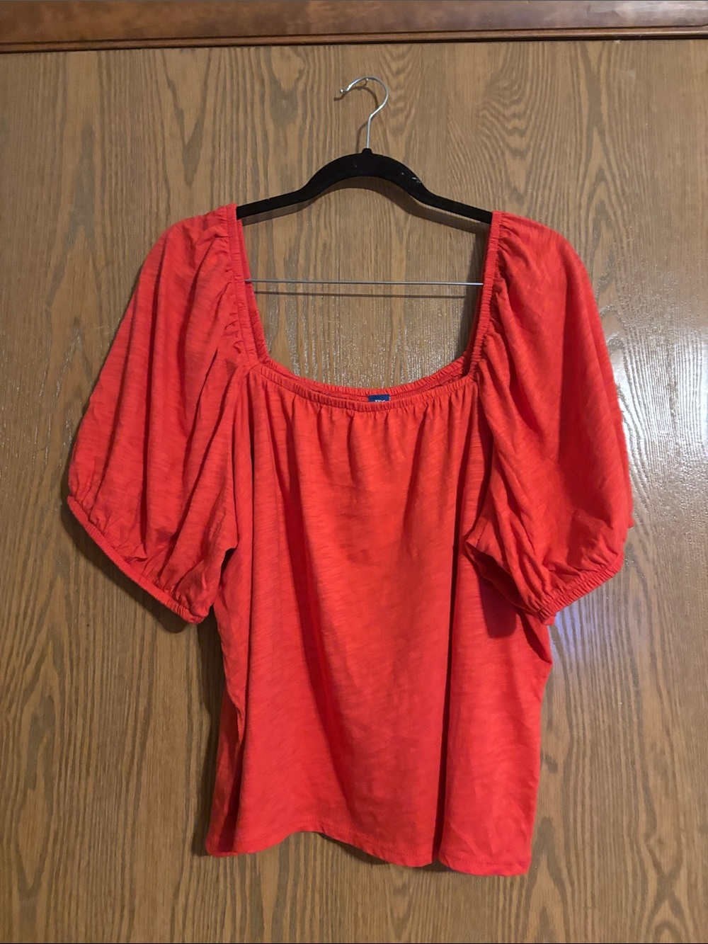 Old Navy Orange Puff Sleeve Women's Top Size XXL NWT